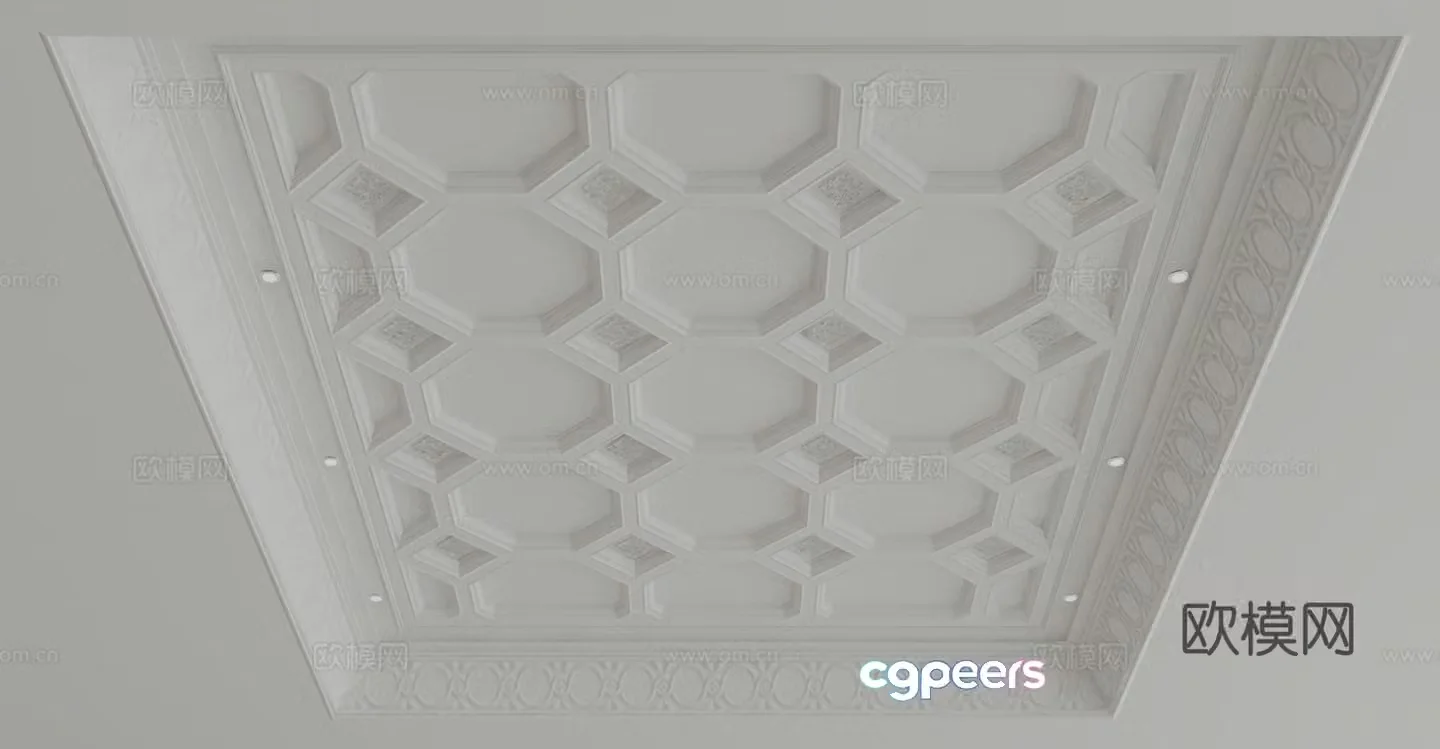 European style ceiling 3D model