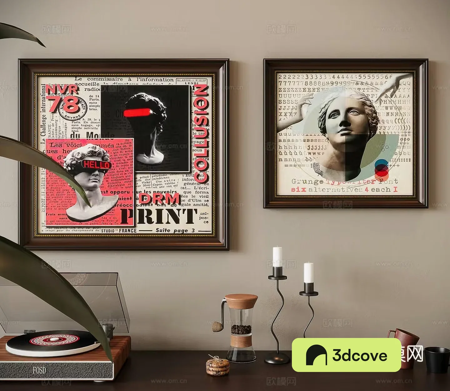 American style combination decorative painting