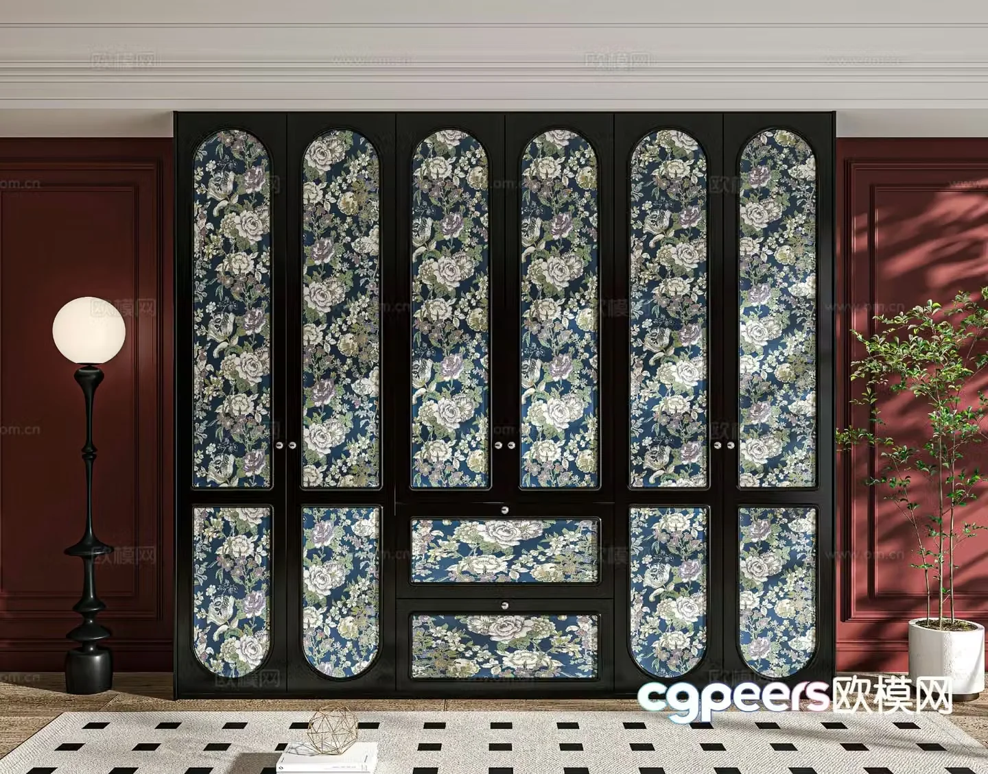 French wardrobe 3d model