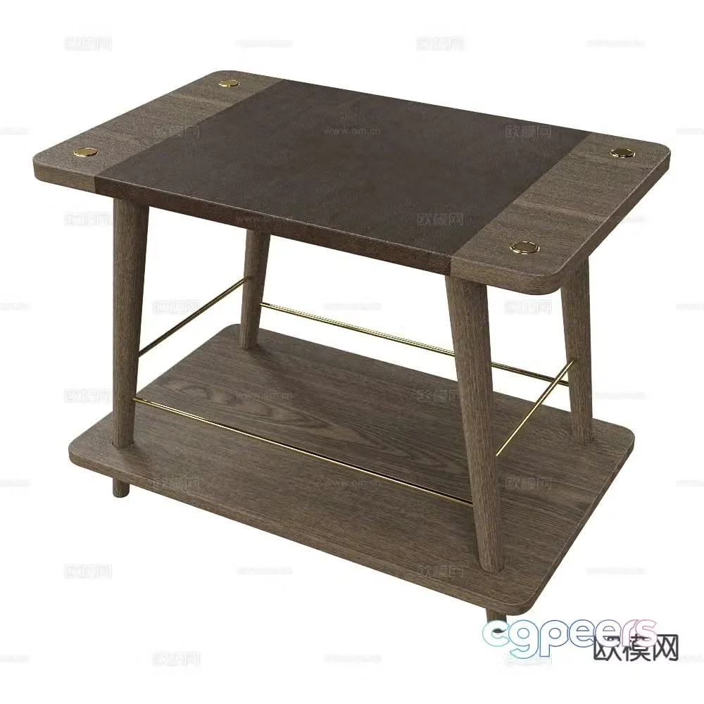 UMAGE Italian log corner table and side table 3D model