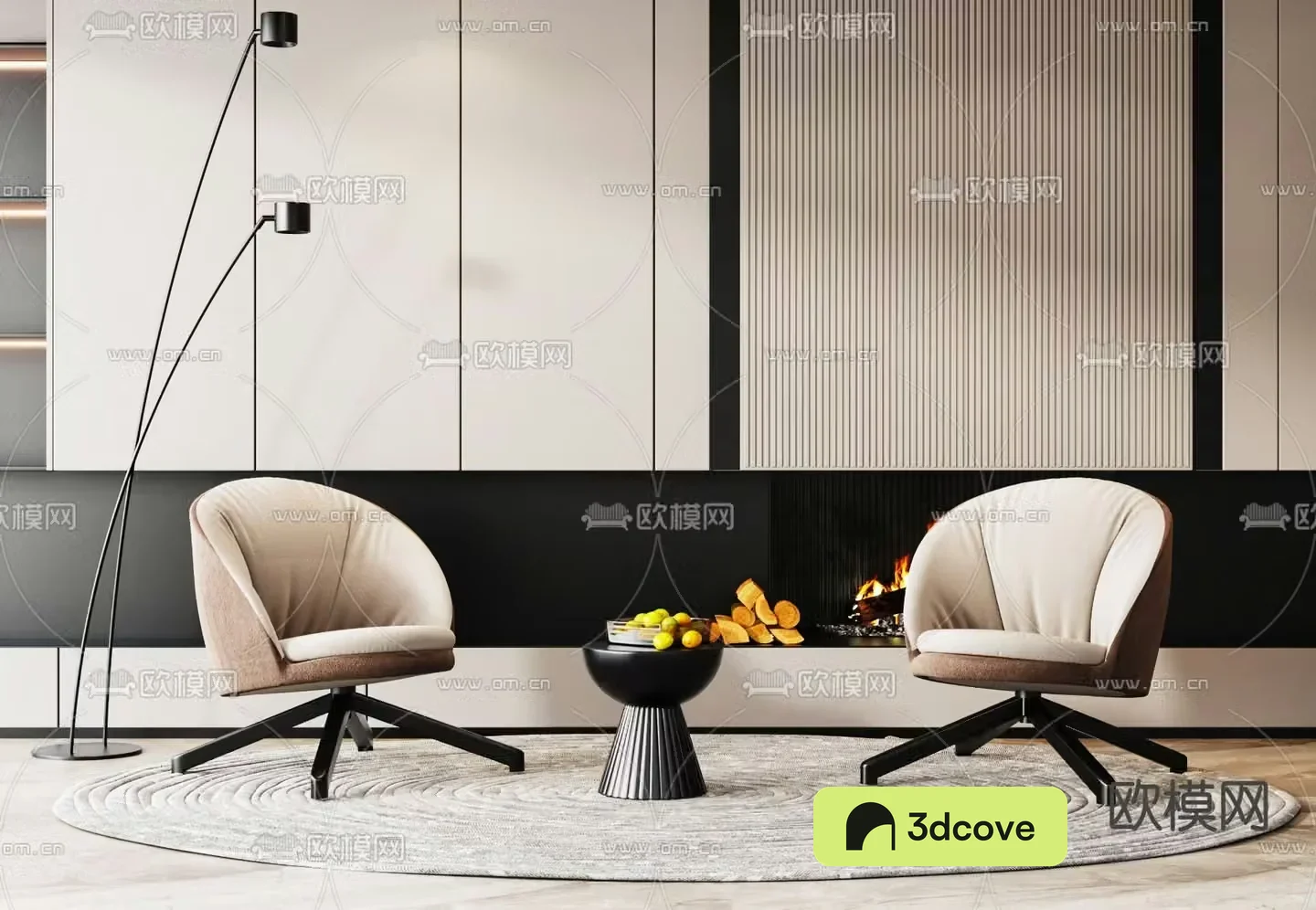 Cassina modern fabric side chair