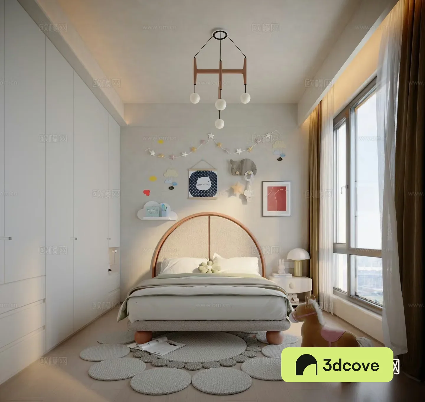 Modern cartoon children’s room