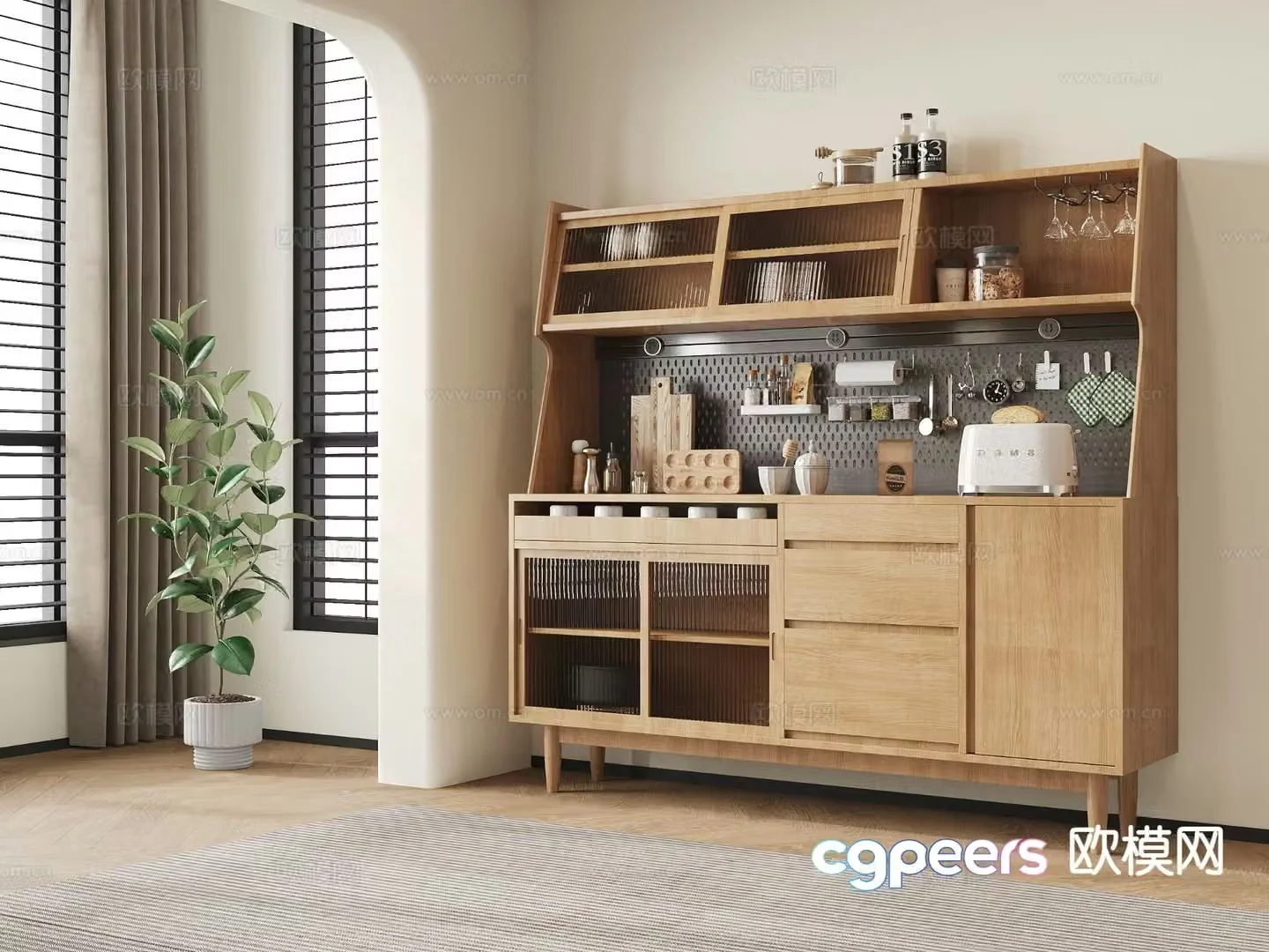 Wabi-sabi sideboard 3d model