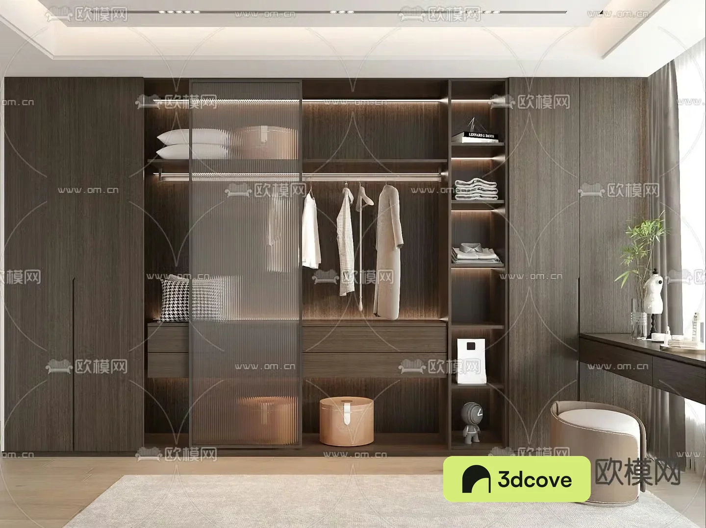 Modern wardrobe dressing table