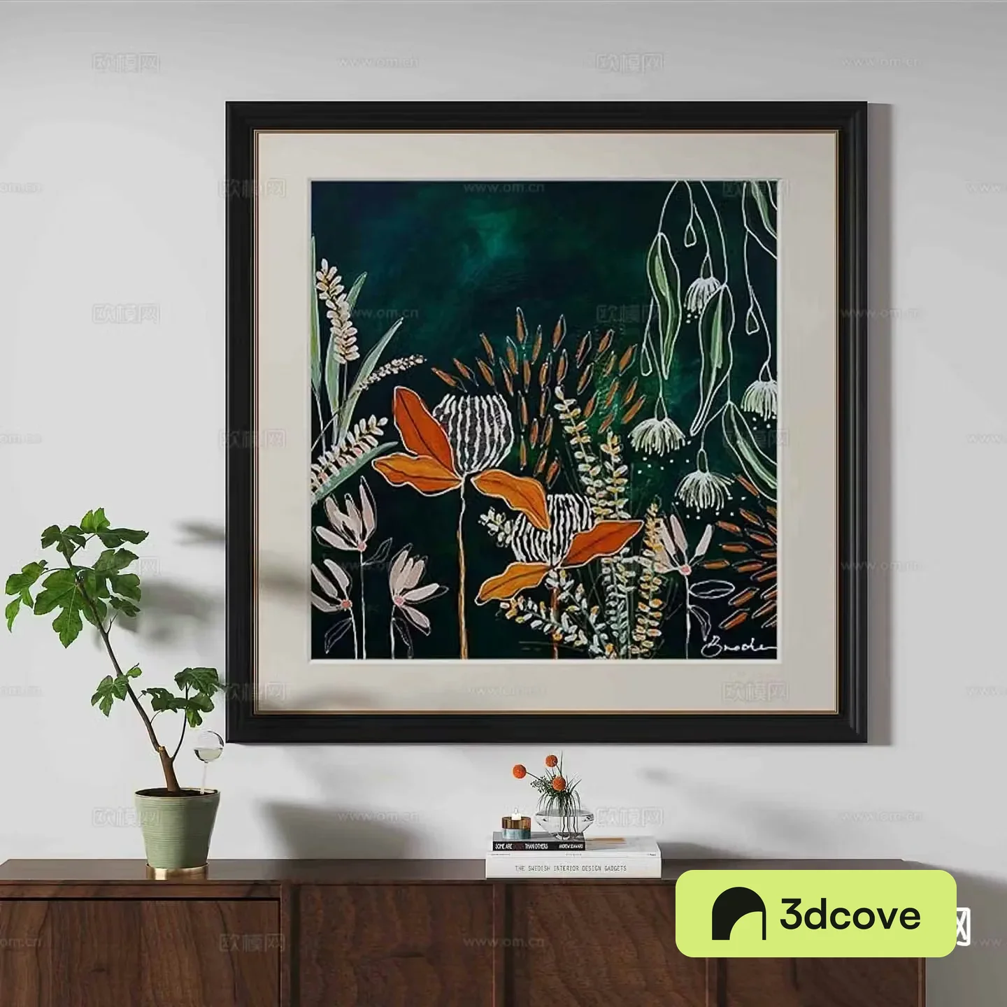 French retro hanging painting texture painting decorative painting