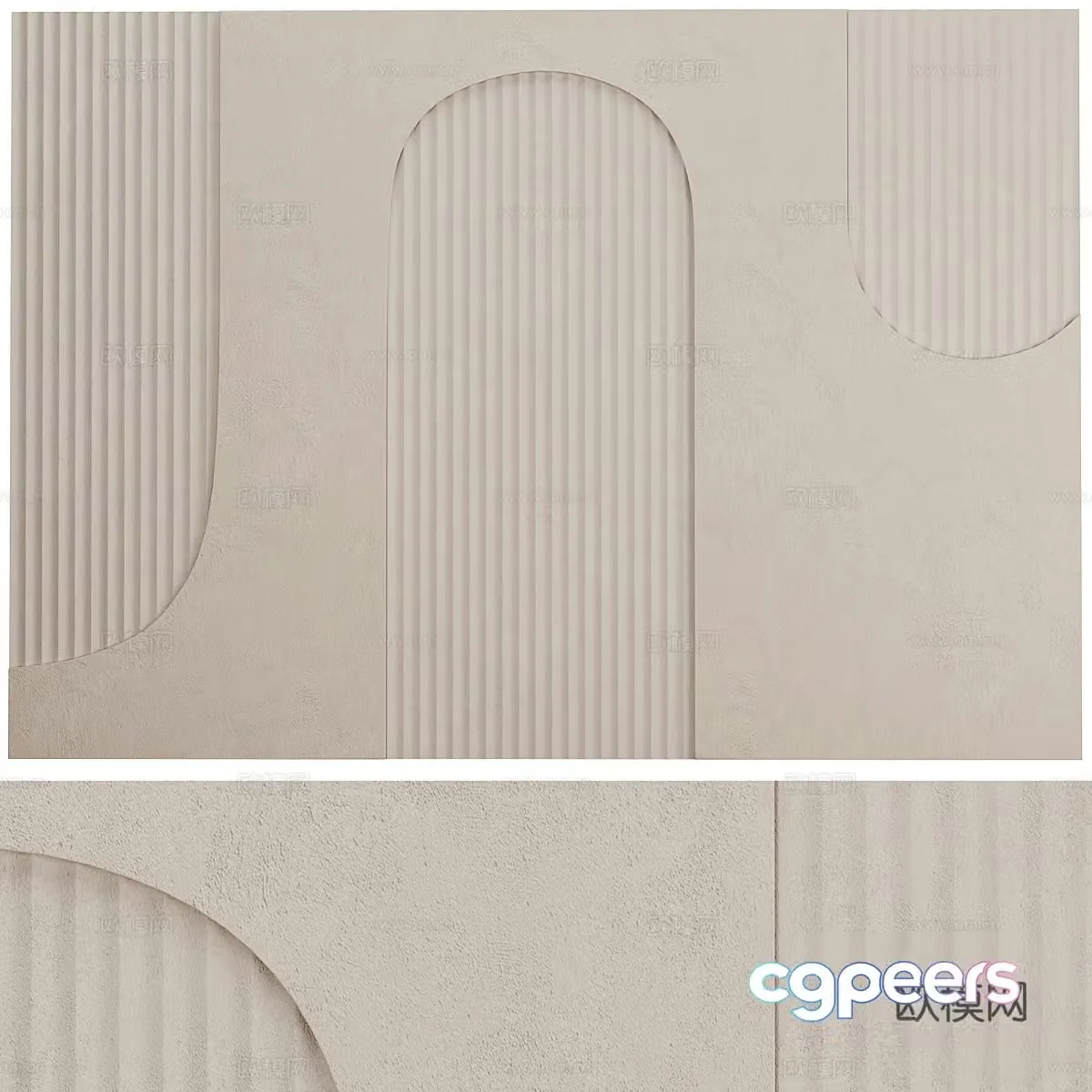 Background wall 3d model