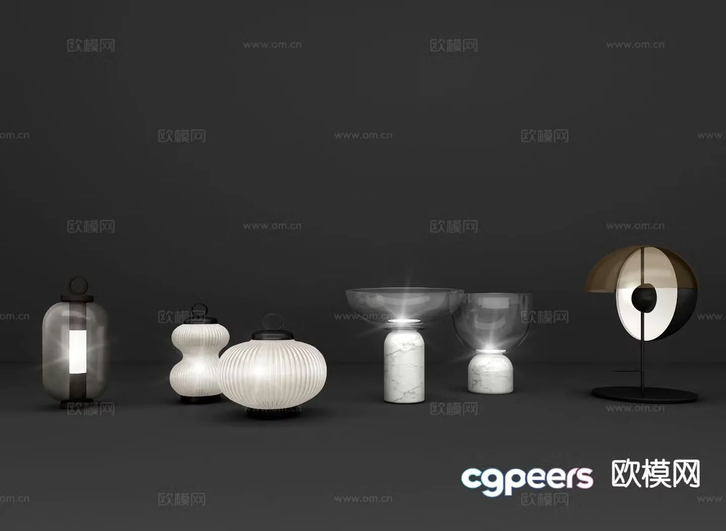 Modern desk lamp 3d model