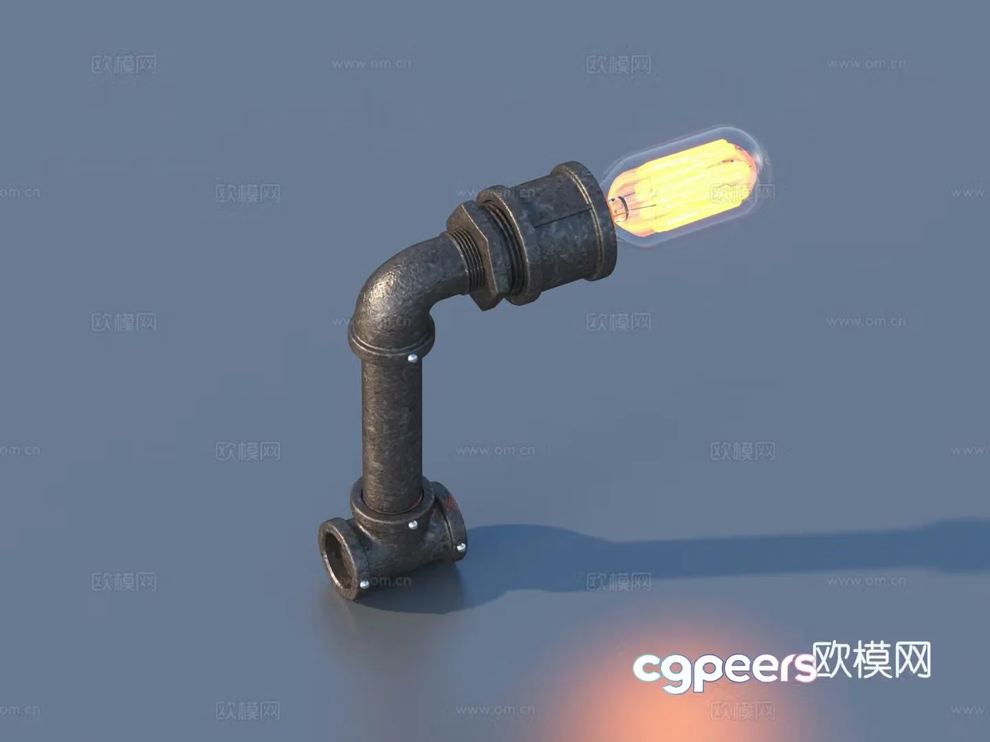 Pipe Valve Interface Water Pipe Elbow 3D Model