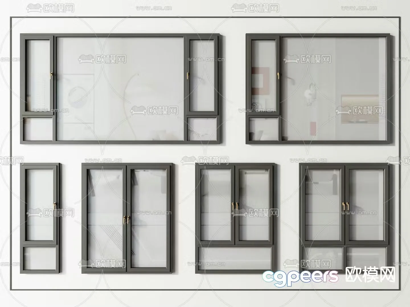 window window window frame casement window sliding window 3d model