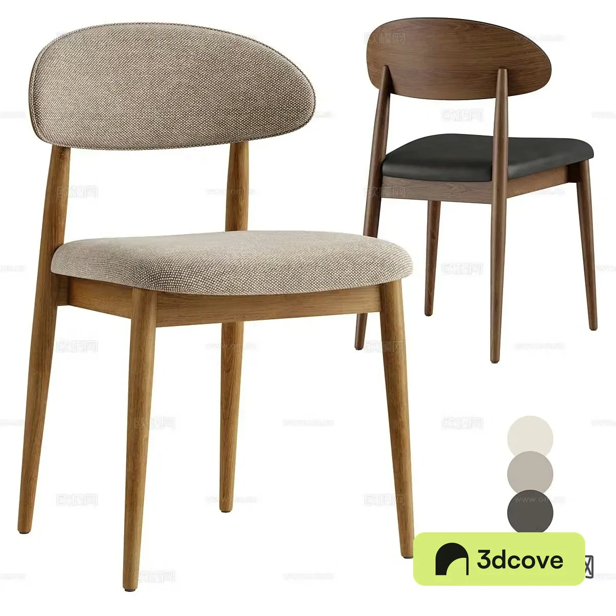 Modern single chair dining chair
