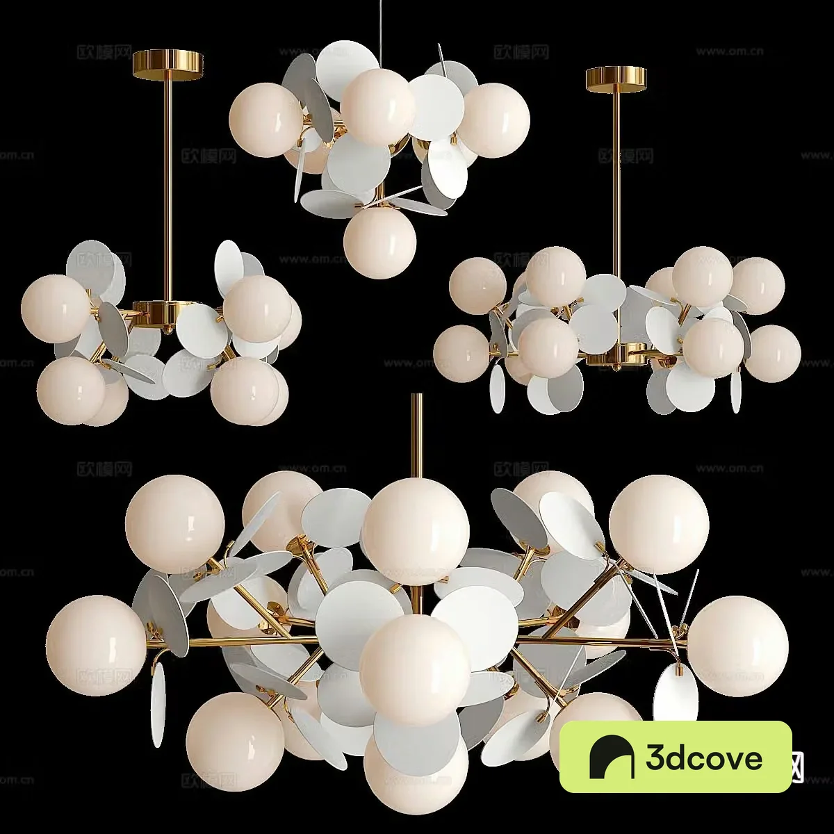 Light luxury chandelier multi-head chandelier