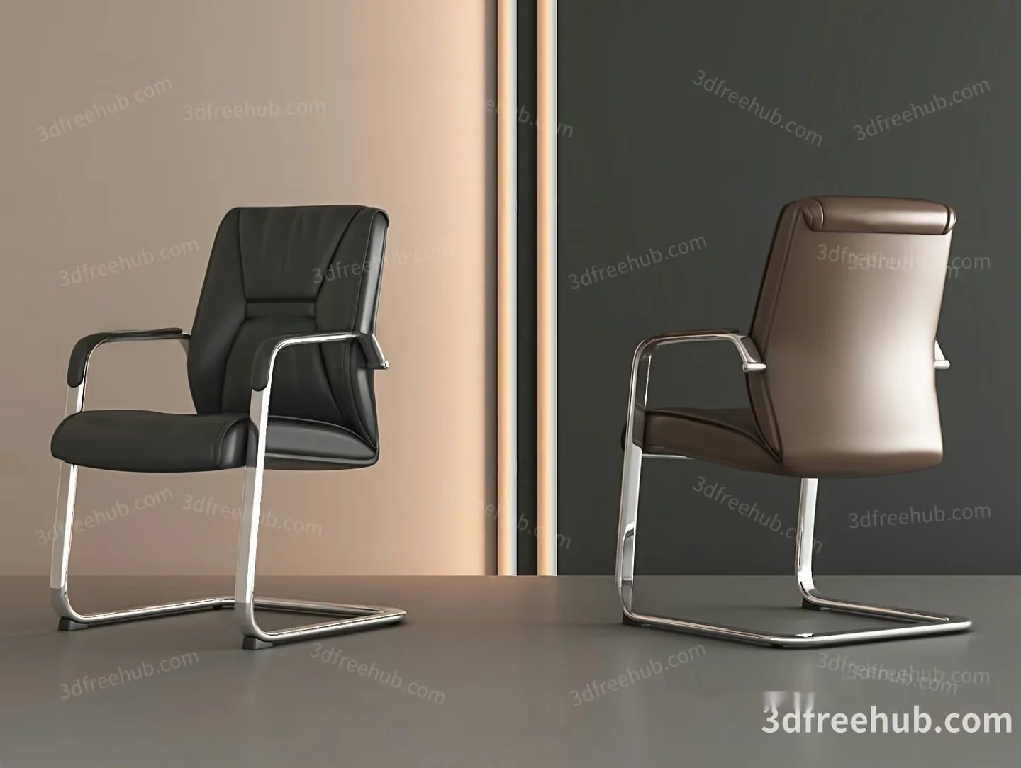 Modern Office Chairs 3D Model – 21958 – VRAY Render