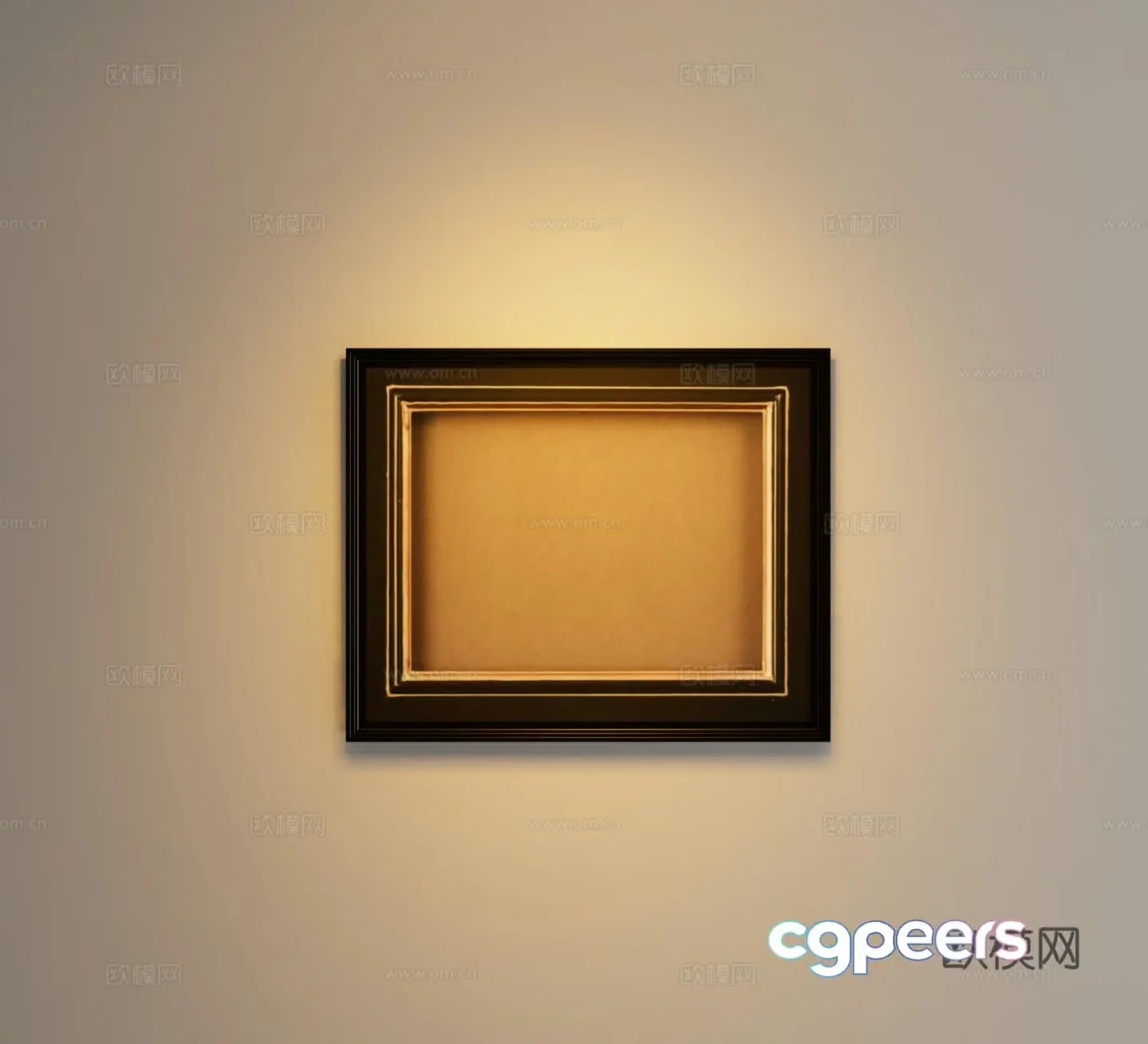 Modern hanging paintings Abstract decorative painting 3d model