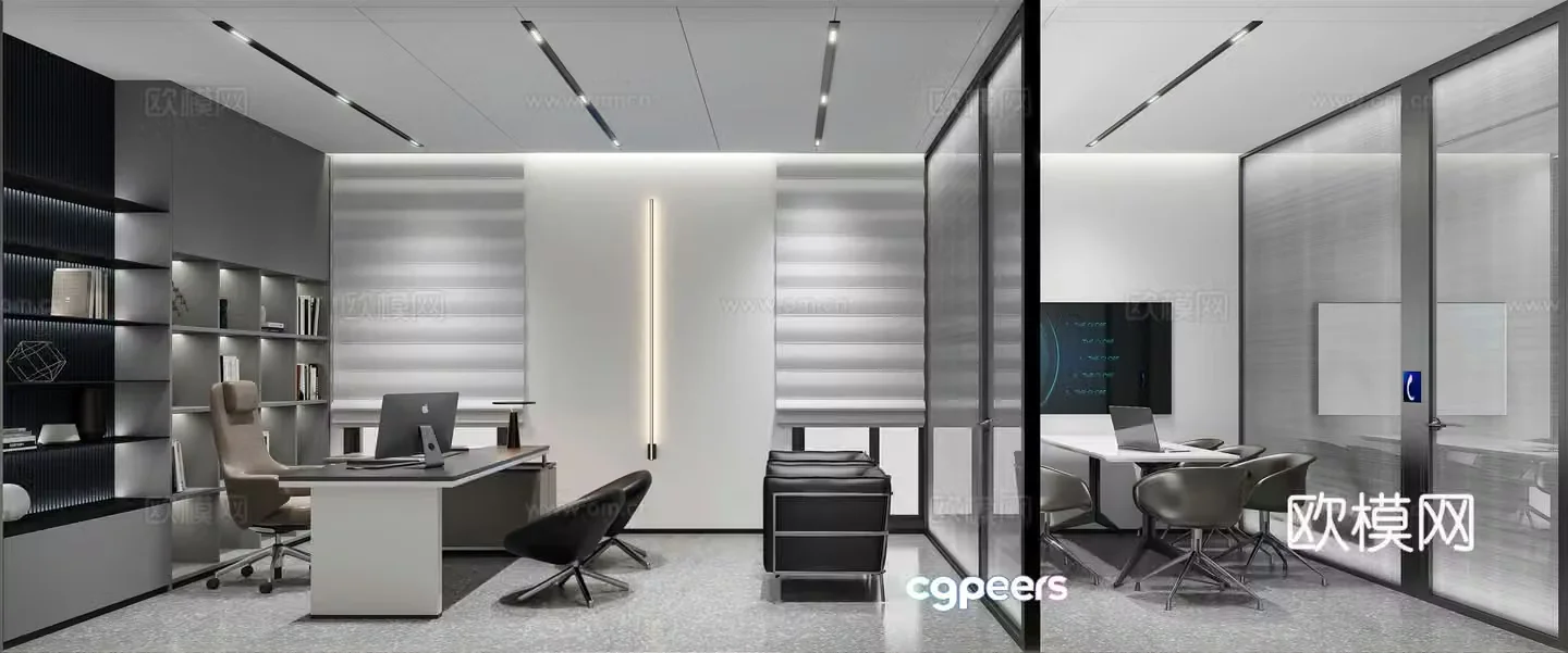 Chairman’s Office Manager’s Office Boss Office 3D Model