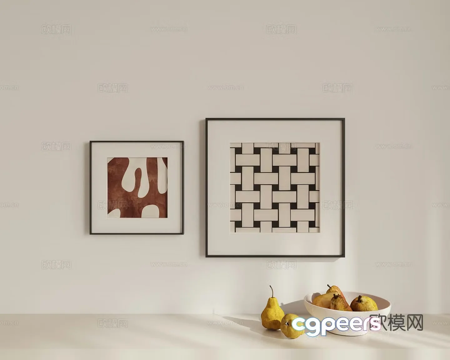 Combination hanging painting 3D model