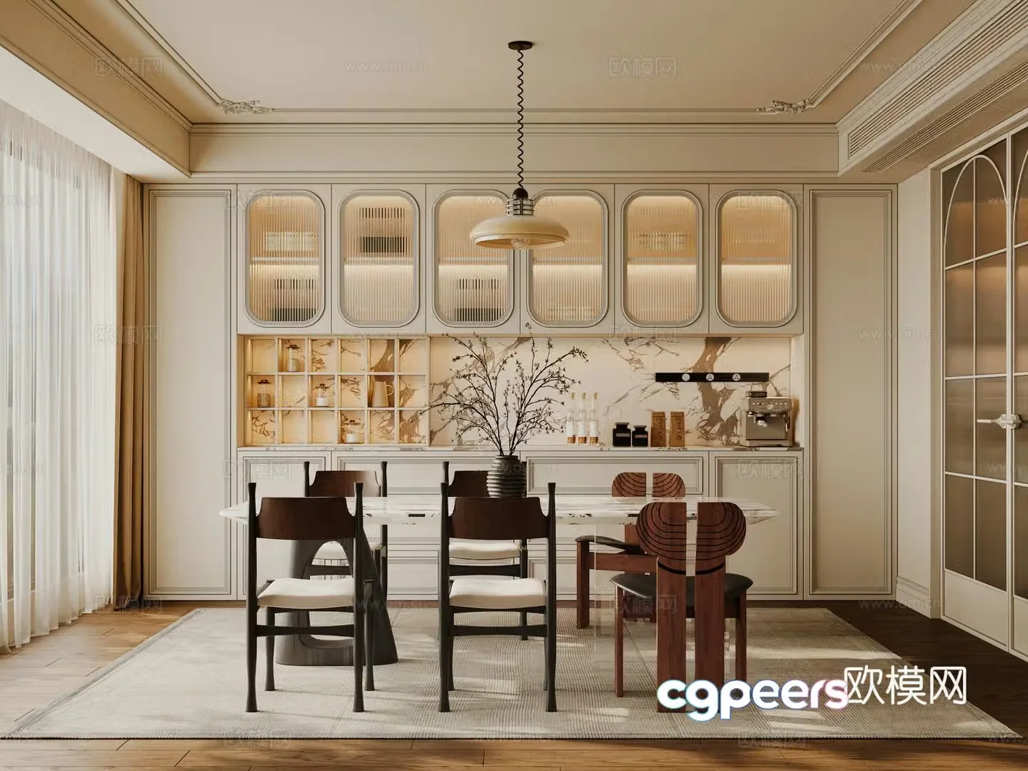French restaurant 3d model