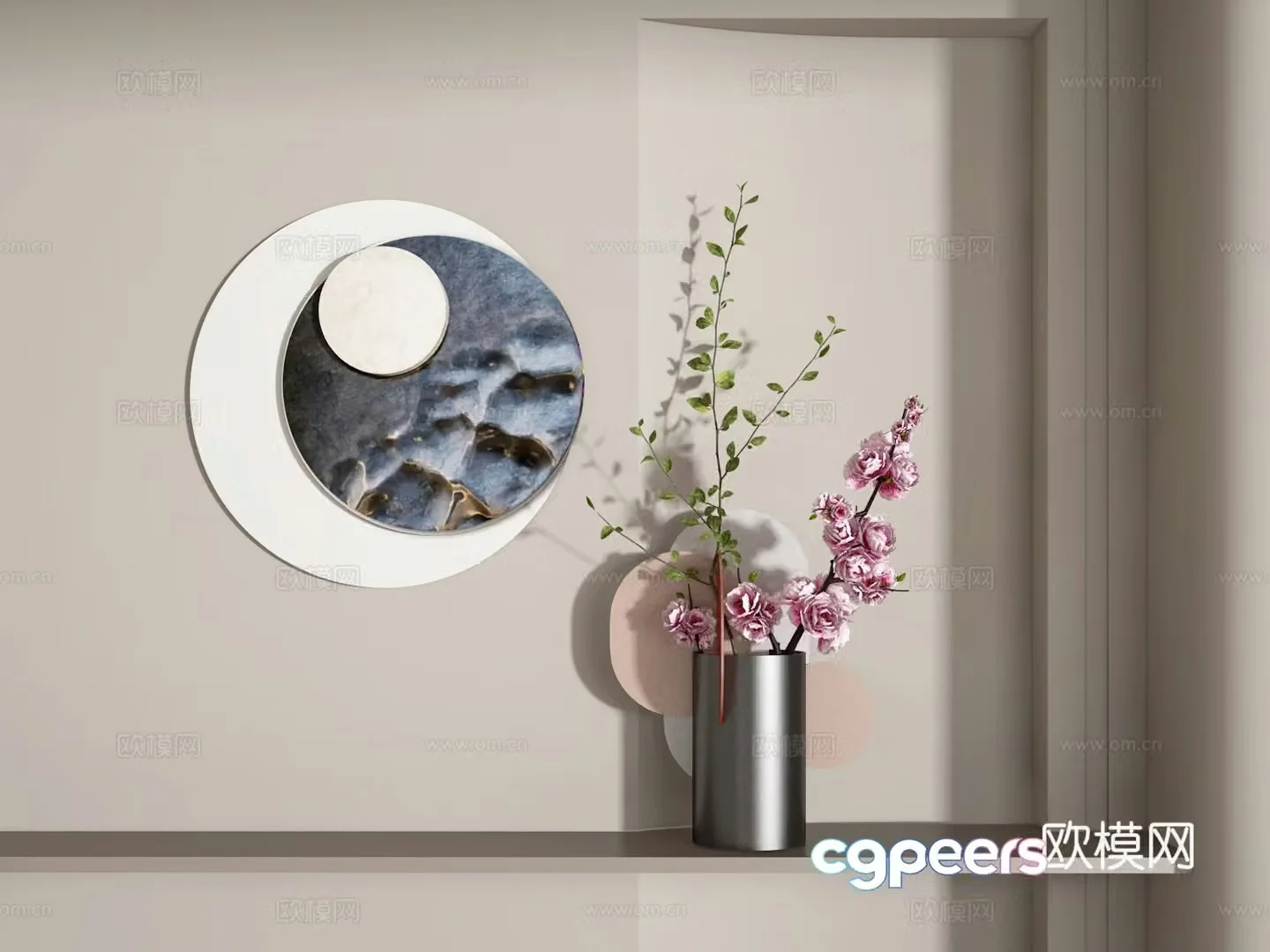 Floral ornament 3D model