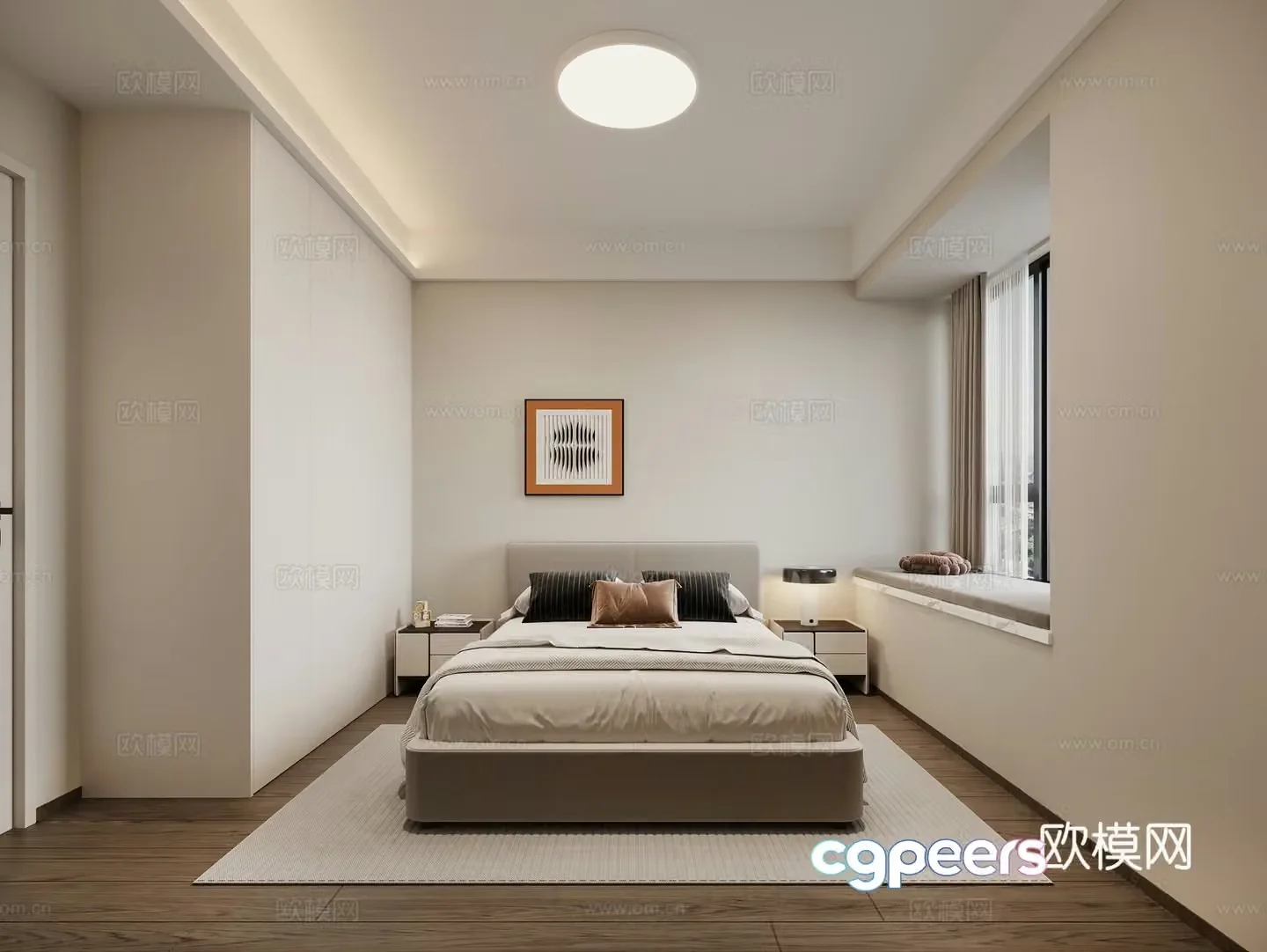 Modern bedroom 3d model