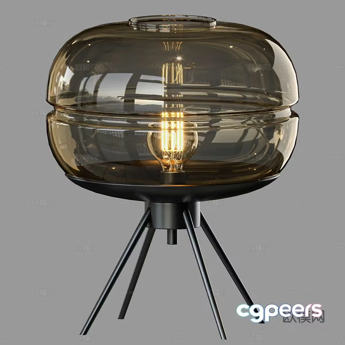 Modern simple desk lamp Table lamp Simple desk lamp Glass desk lamp Lamp 3D model
