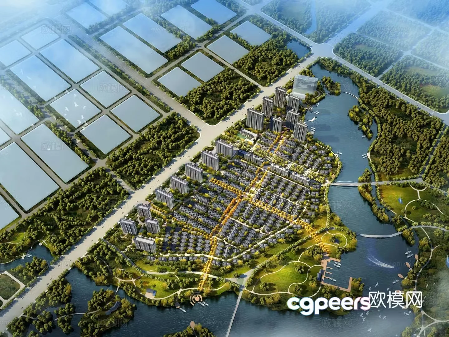 City planning 3D model