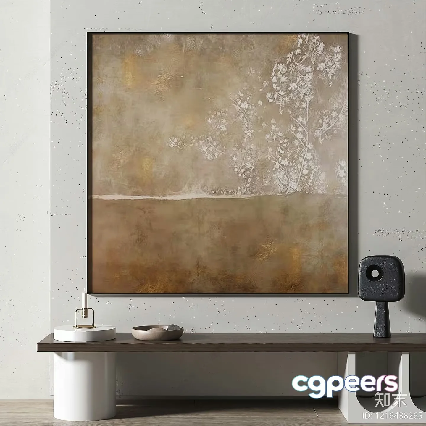 Modern Minimalist Decor 3D Model – 12600 – VRAY Render
