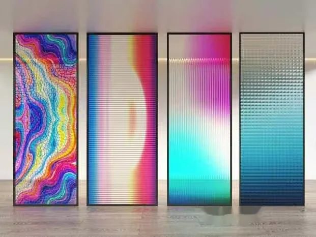Four Colorful Art Pieces 3D Model – 10504 – VRAY Render