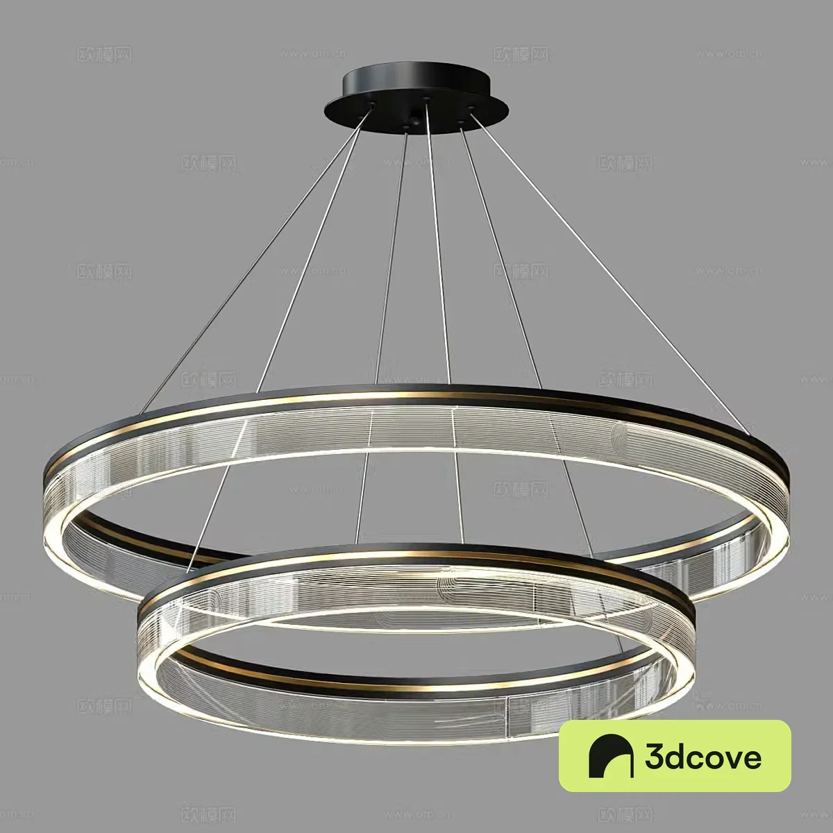 Light luxury chandelier glass chandelier