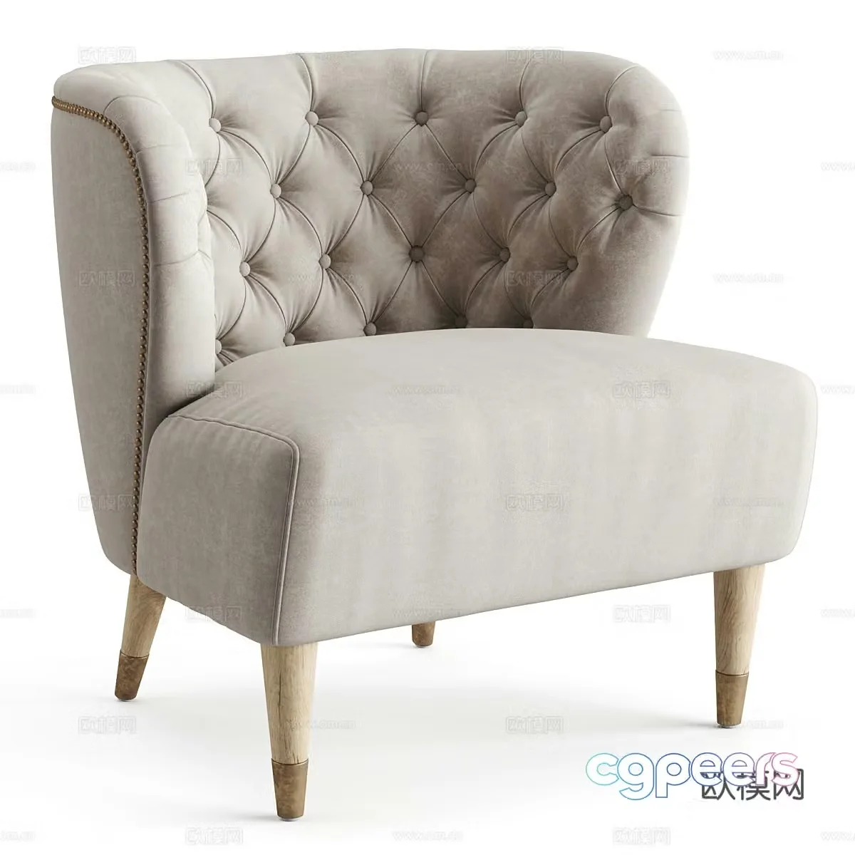 Single sofa 3d model