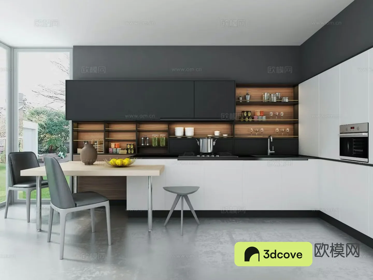 Modern open kitchen