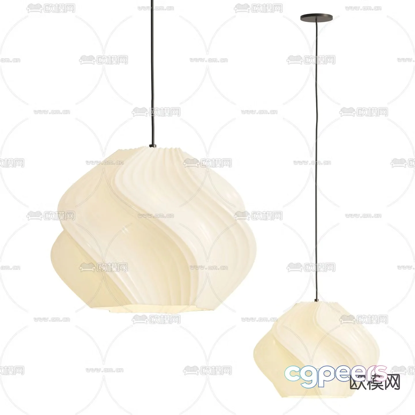 Creme Atelier Art Chandelier 3d Model
