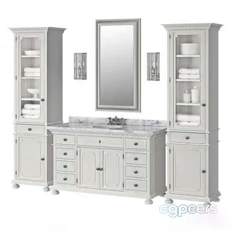 A White Bathroom Vanity 3D Model – 2624 – VRAY Render