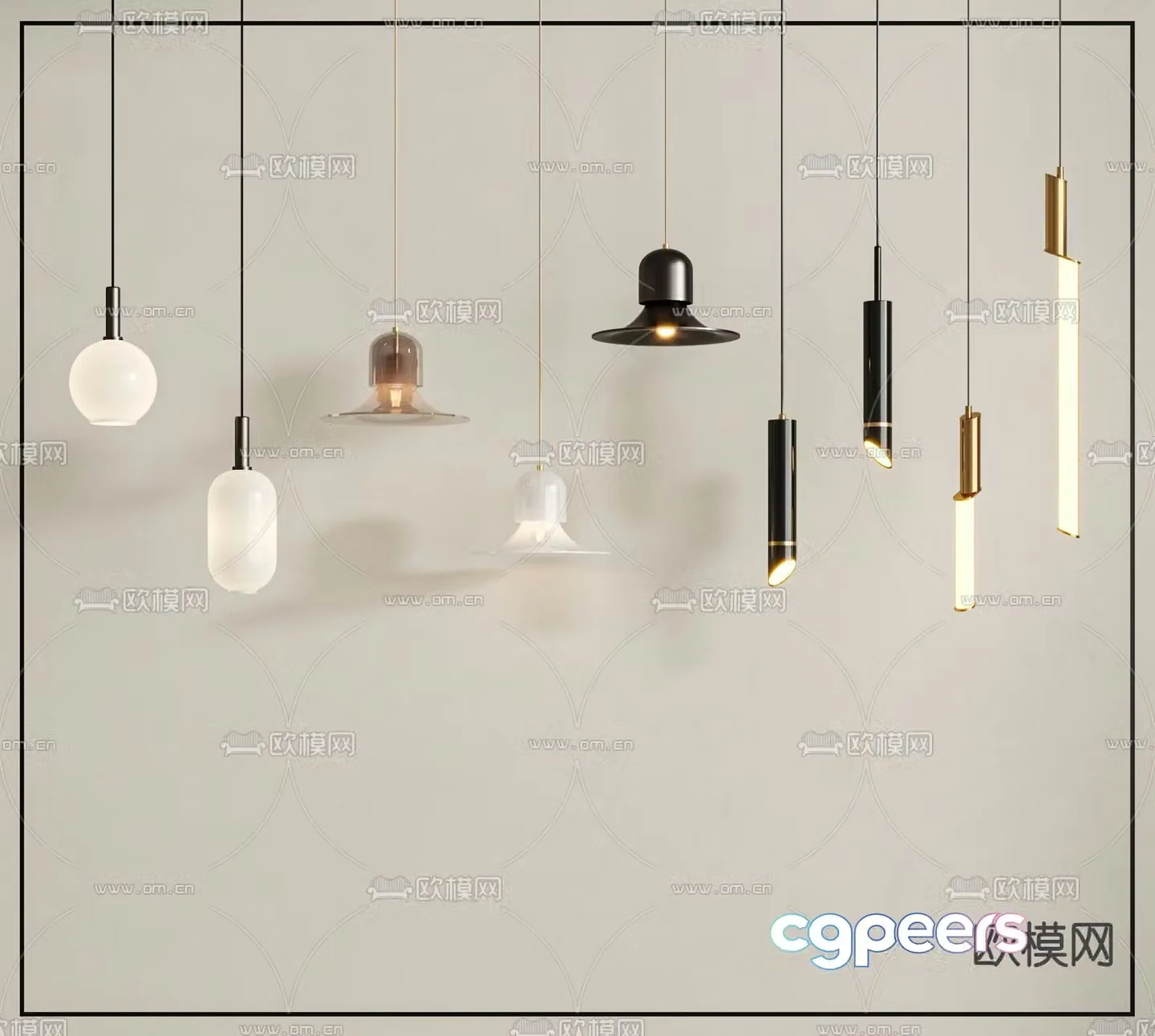 Fashion small chandelier bedside small chandelier 3d model
