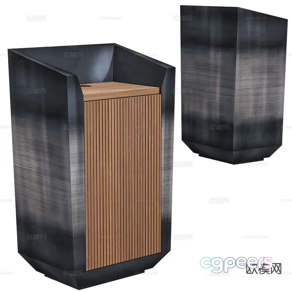 Isomi modern podium 3d model