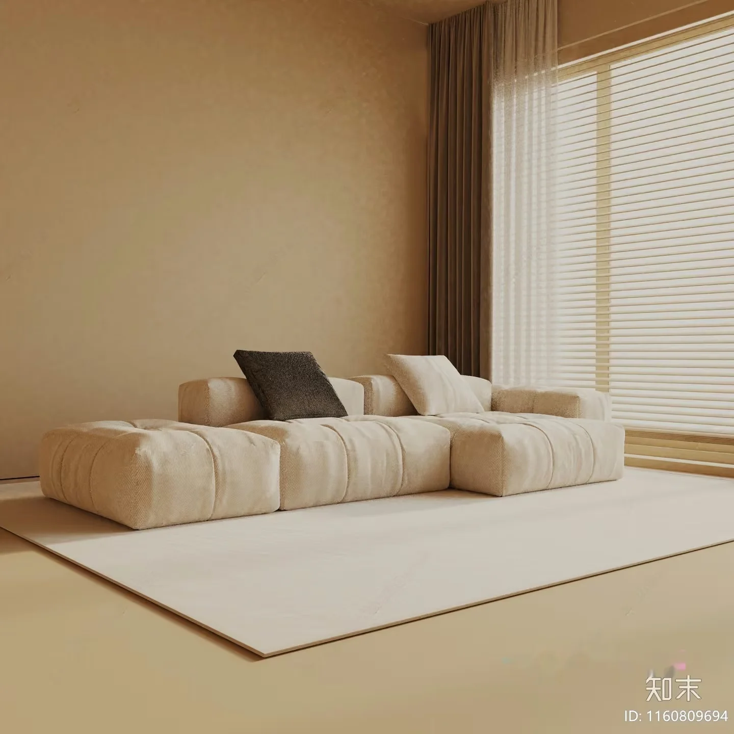 Modern Living Room 3D Model – 17144 – VRAY Render