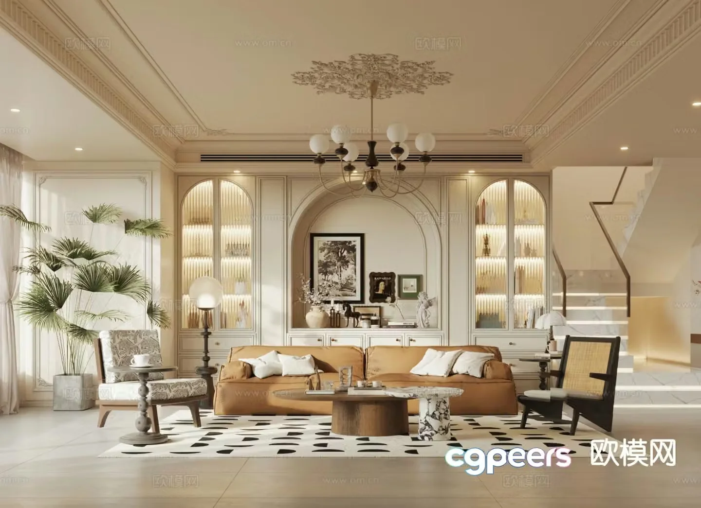 French restaurant 3d model