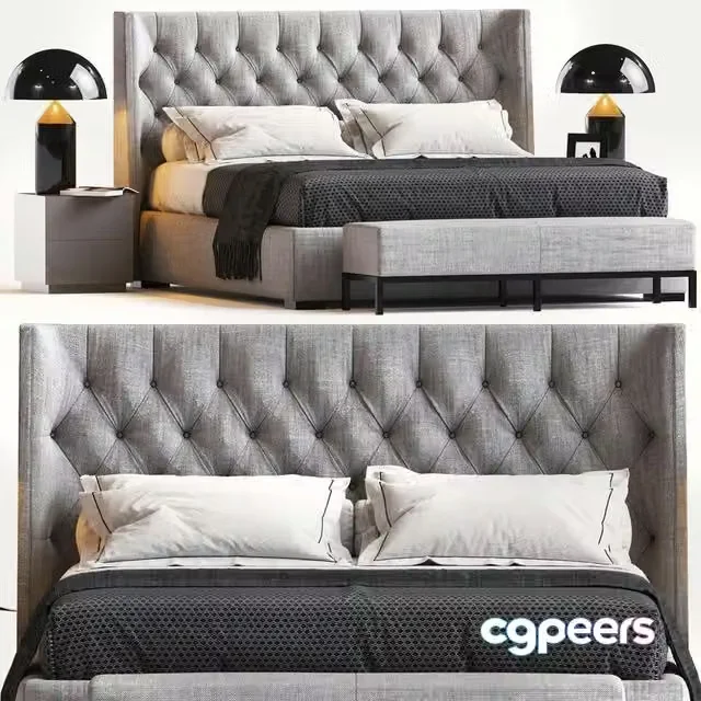 3ds Max Free – BED BY MERIDIANI 2
