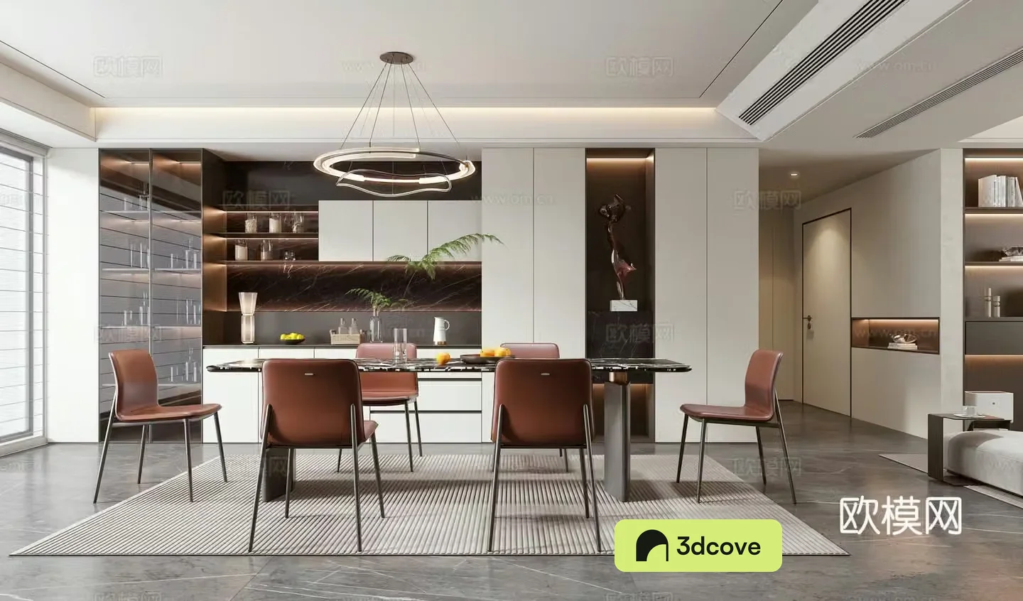 Modern light luxury restaurant