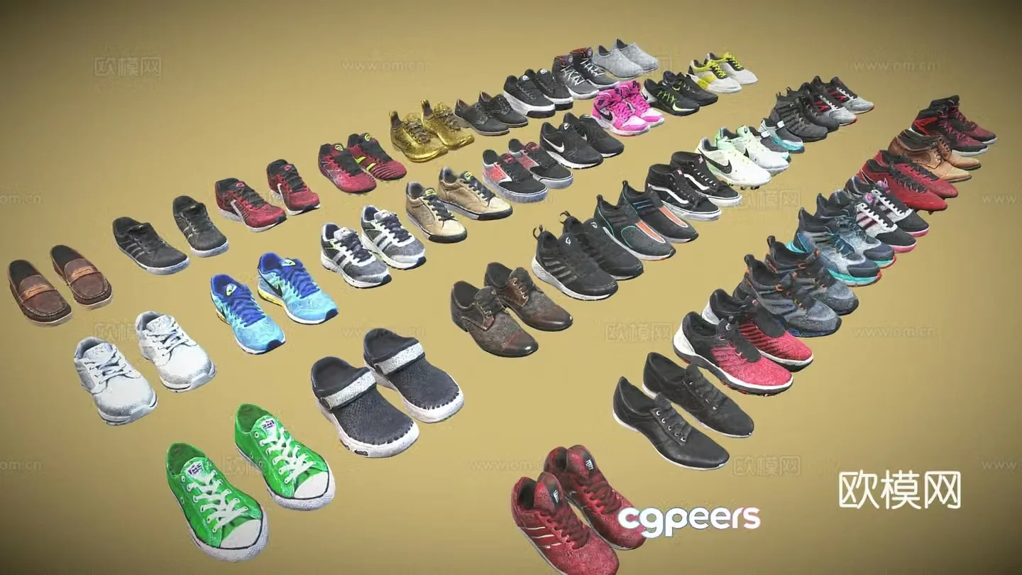 Shoes Modern sneakers combination Shoes Sports shoes 3d model