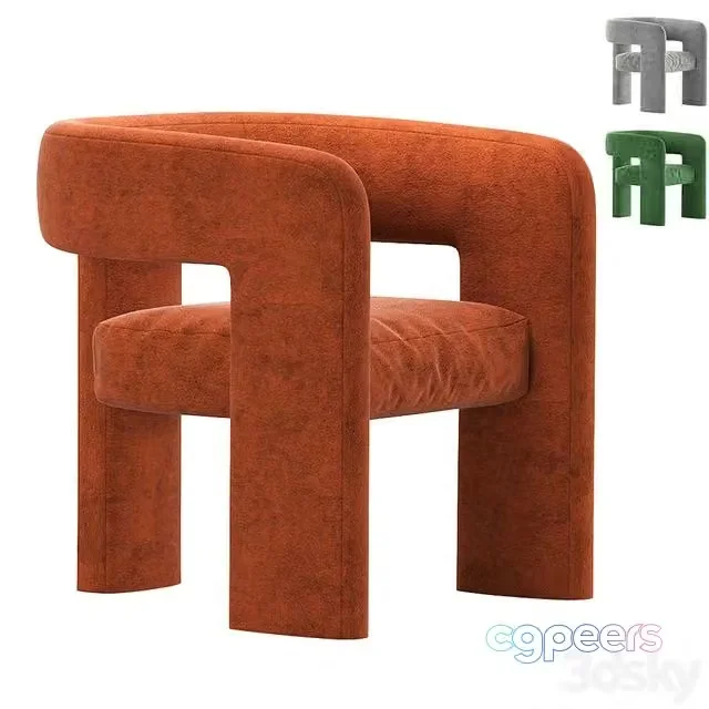 3ds Max Free – Sculpt Chair by Crate & Barrel