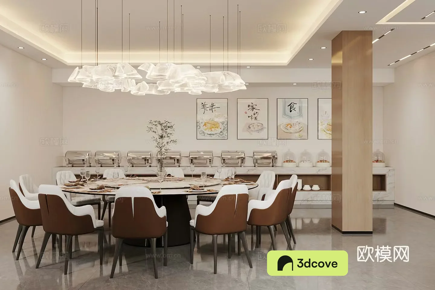 New Chinese-style private room Chinese restaurant private room