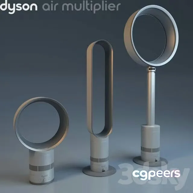 3ds Max Free – Dyson Air Multiplier fan without blades