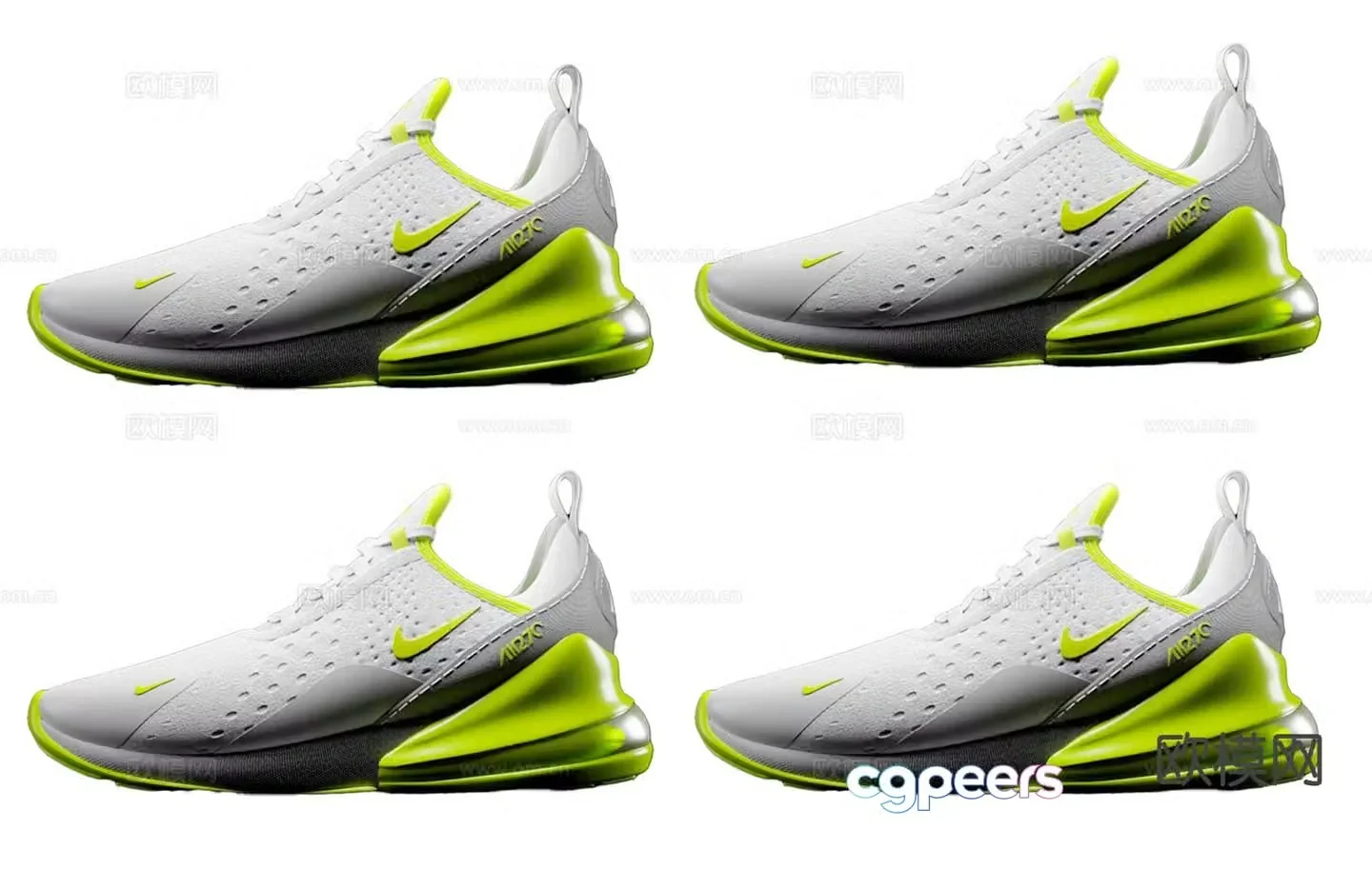 Nike sneakers Nike AirMax sports air shoes 3d model