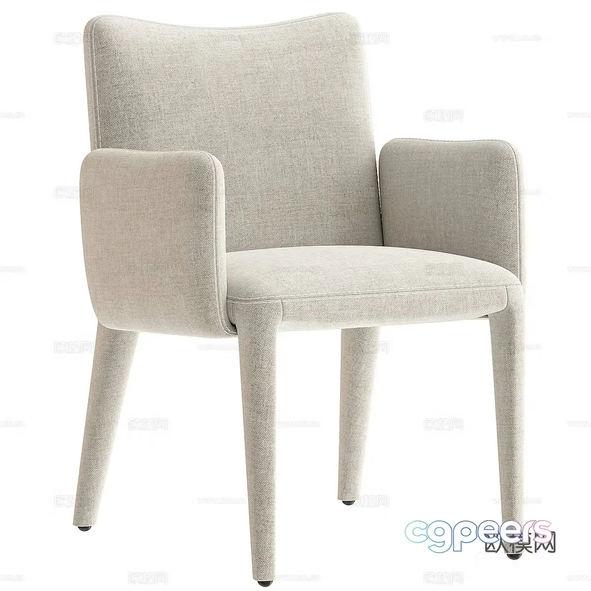 Fabric single sofa Fabric single chair Fabric casual chair Fabric backrest chair Fabric sofa chair 3D model