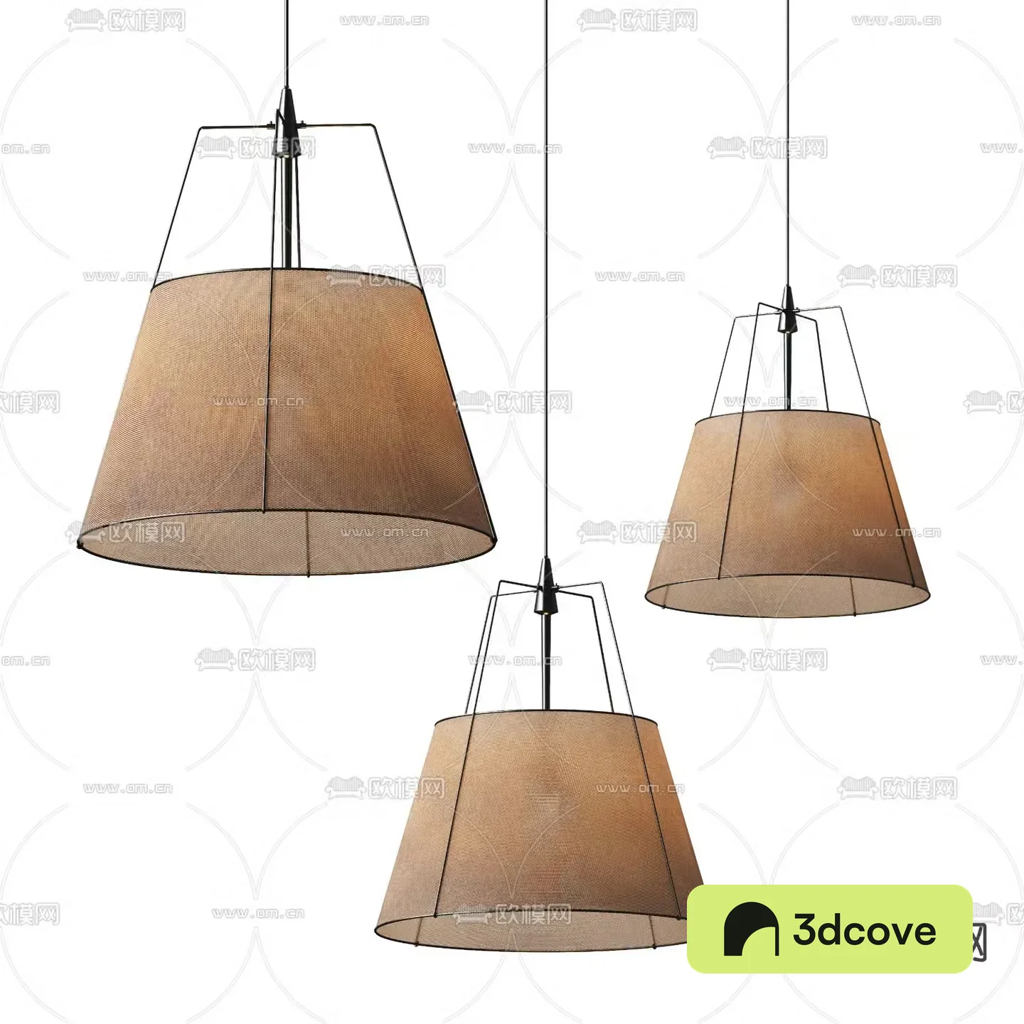 Wabi-sabi chandelier bedside small chandelier