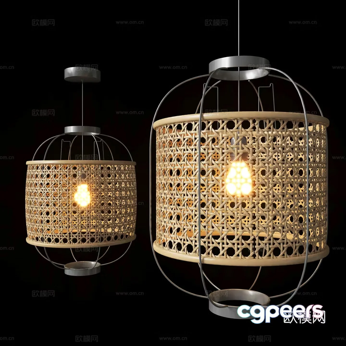 Wasabi Chandelier 3D Model