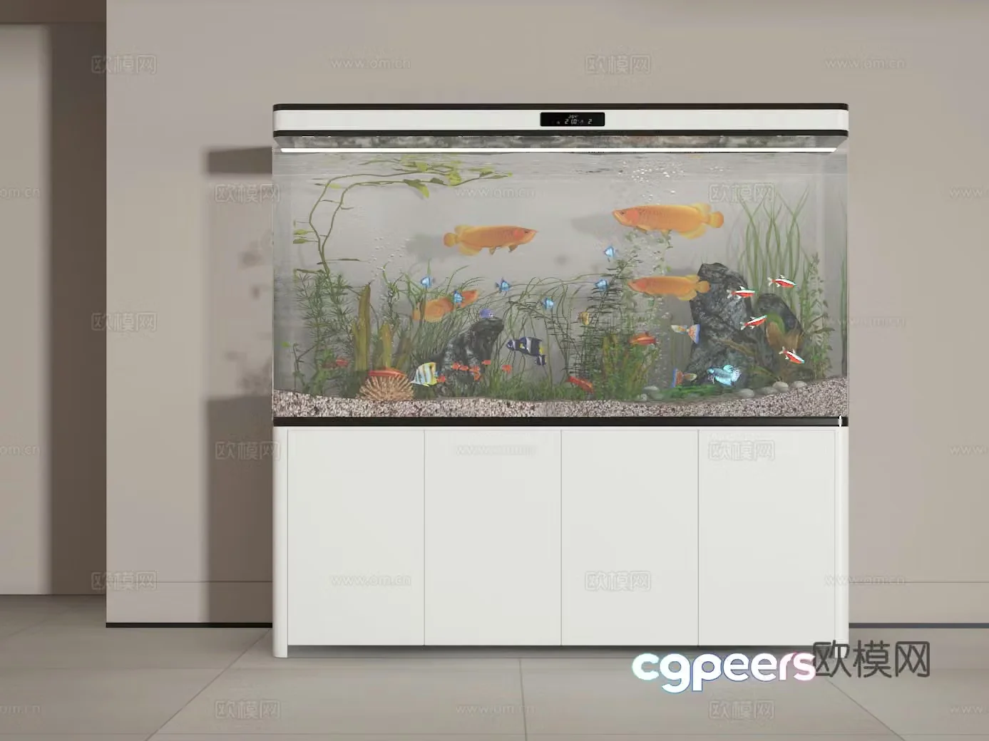 Fish tank 3d model