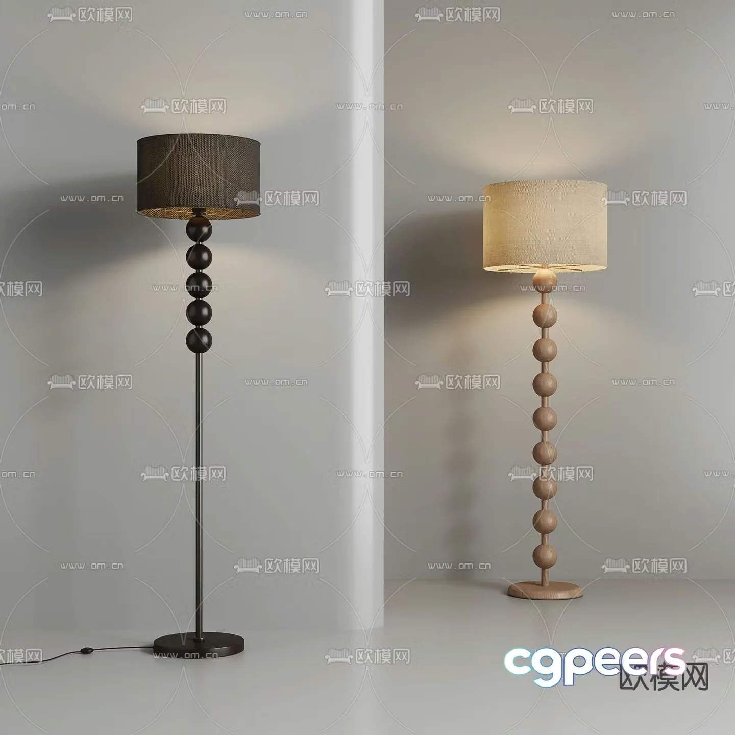 Wai Sad Floor Lamp 3D Model