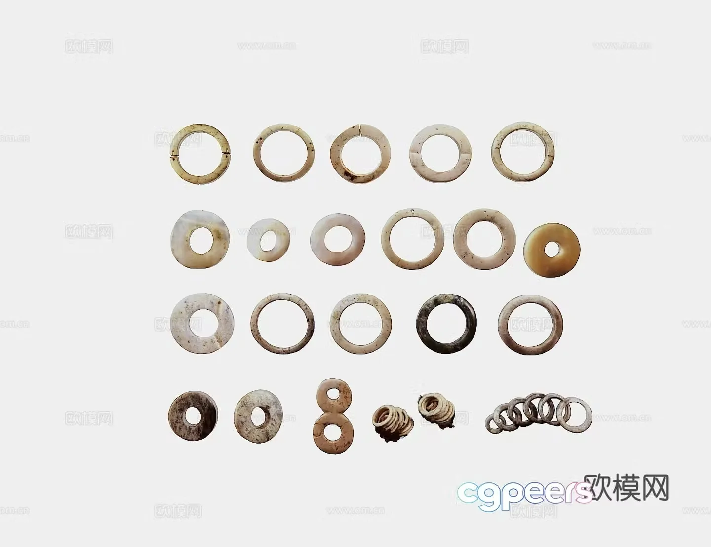 Cultural Relics Jade Stone Artifacts Ancient Cultural Relics 3D Model