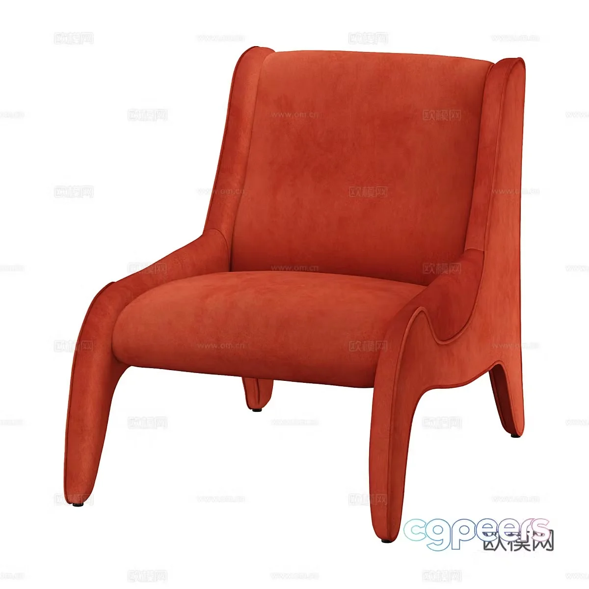 Modern casual chair sofa chair 3D model
