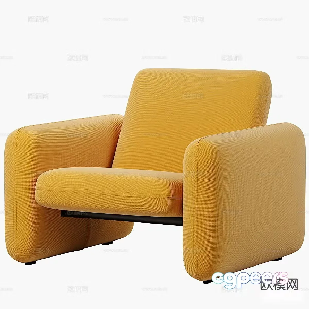 Modern sofa chair leisure chair dopamine sofa 3d model